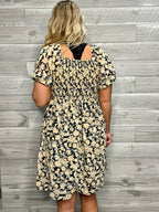 The Kimberly Black Floral Dress