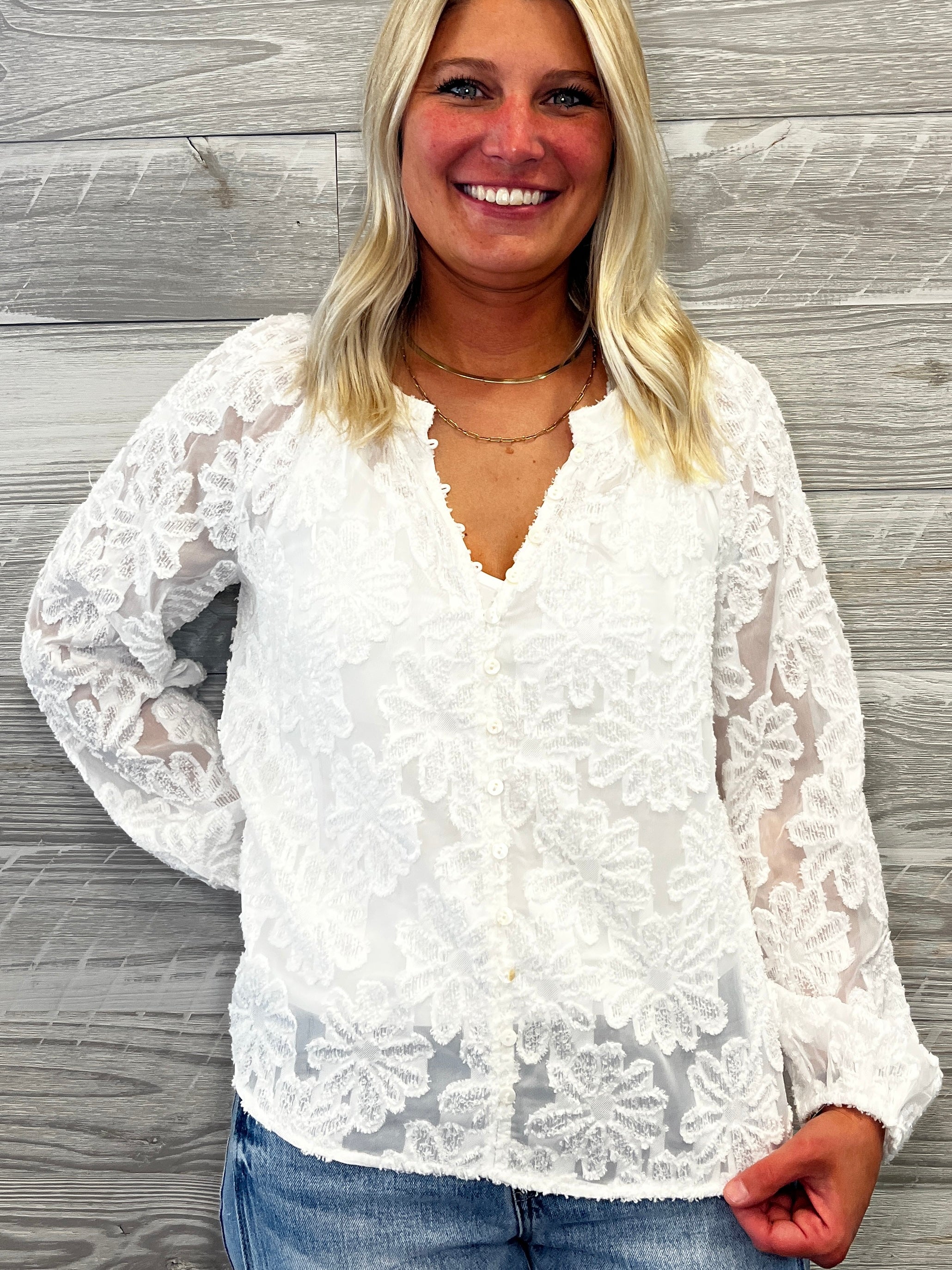 Lucy Button Top