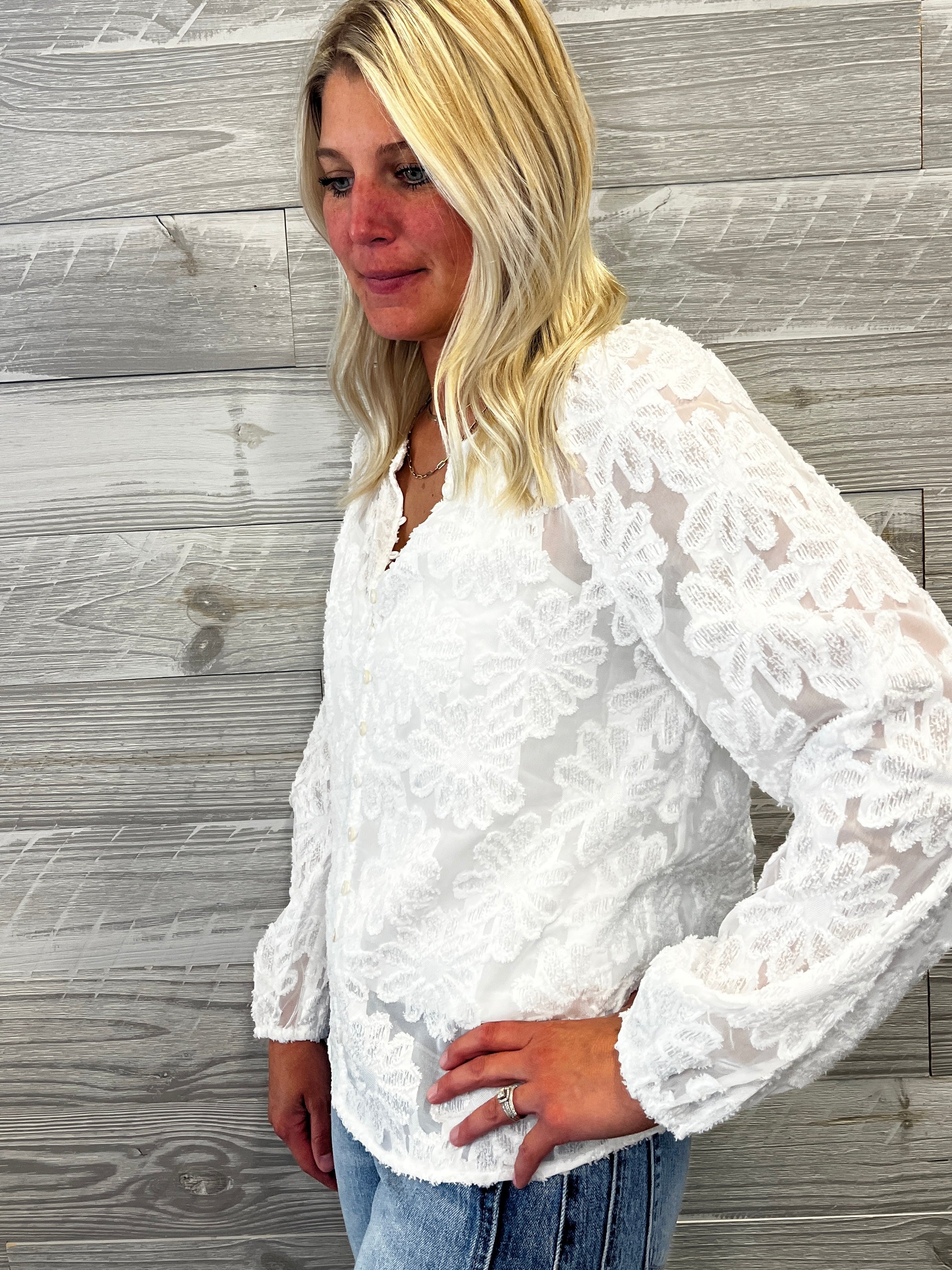 Lucy Button Top