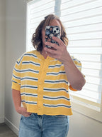 Megan Stripe Cardigan