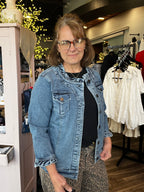 Ruby Ruffle Denim Jacket