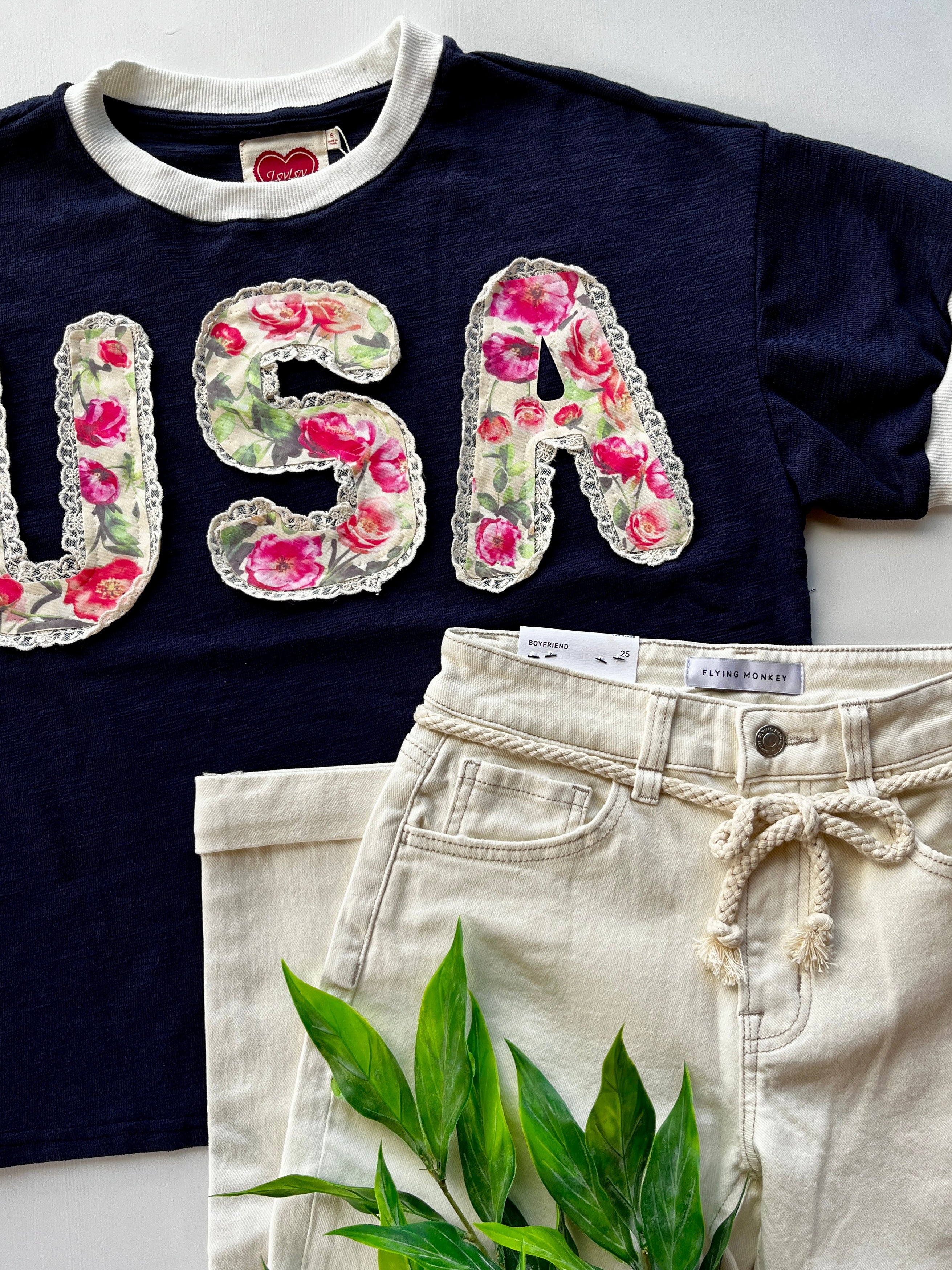 USA Floral Top