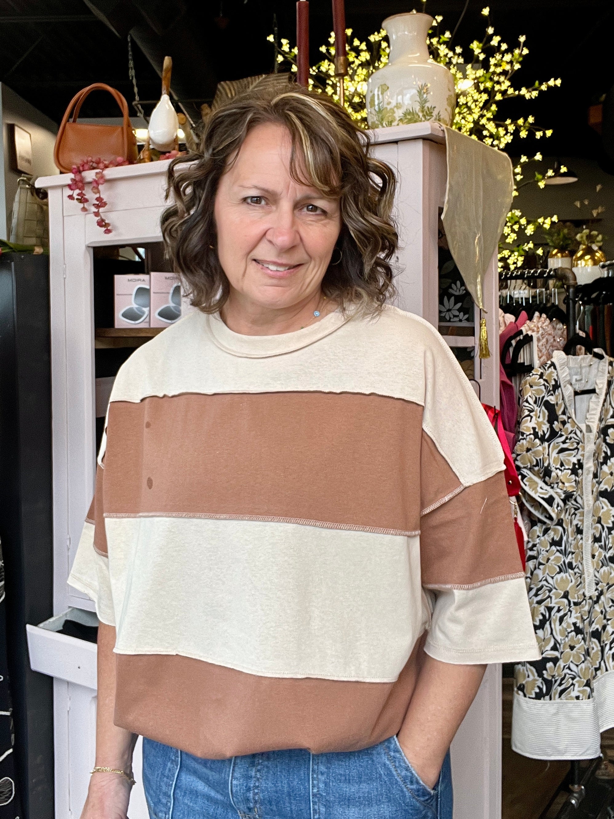 Glenna Stripe Top
