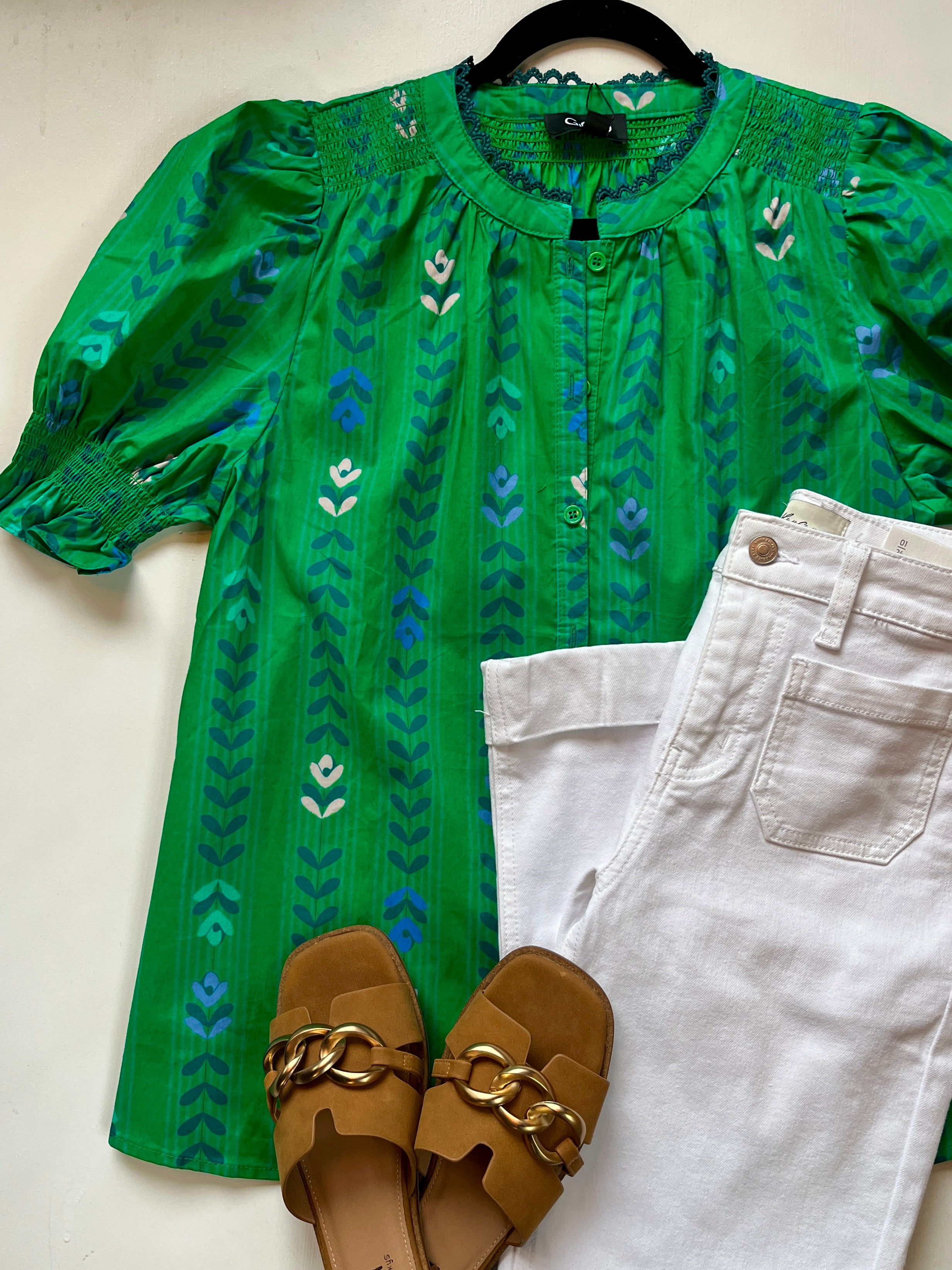Greta Green Blouse