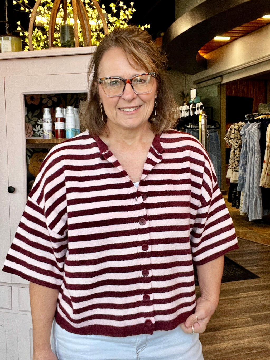 Sonnie Stripe Cardigan