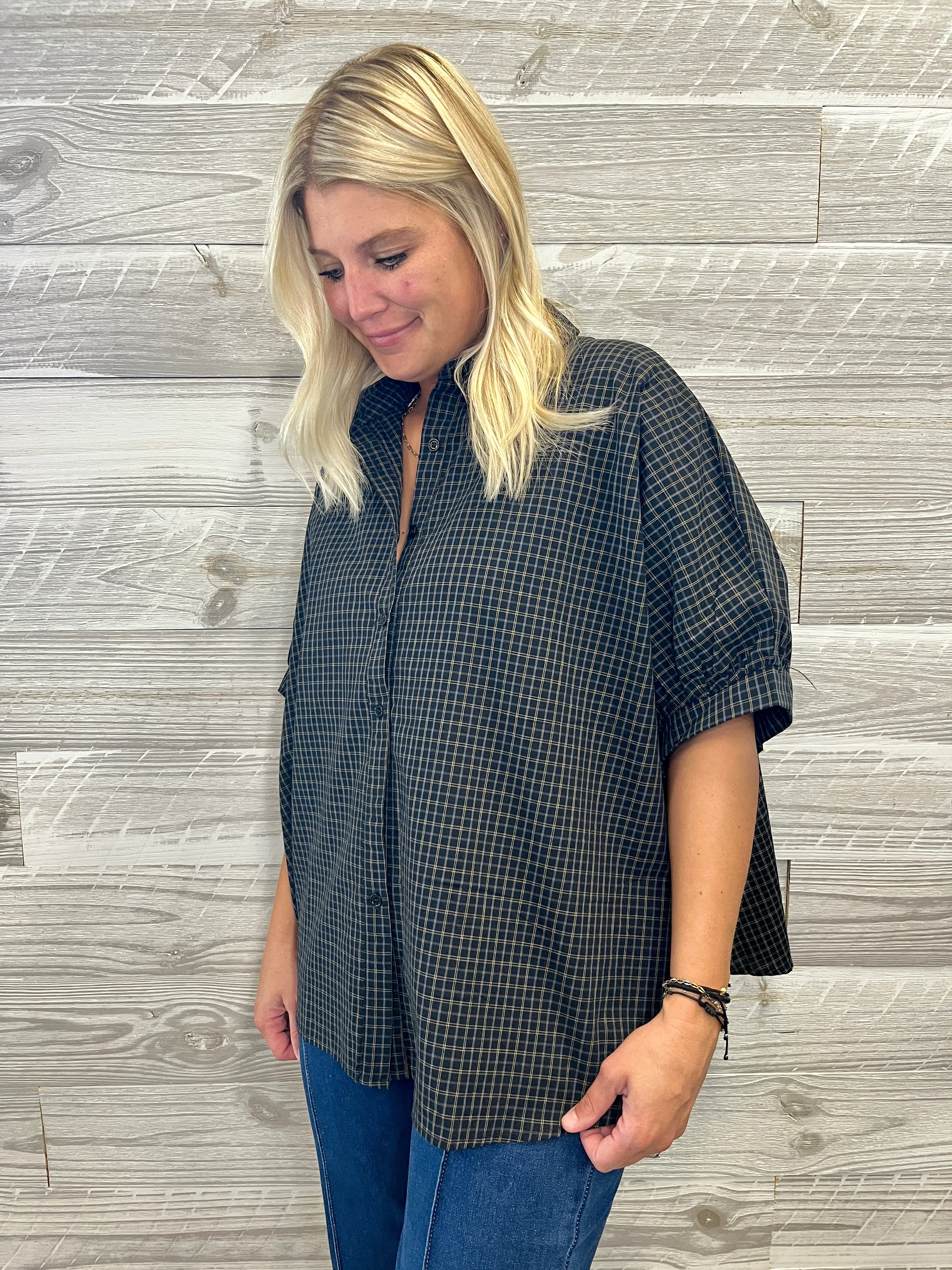 Manny Plaid Top