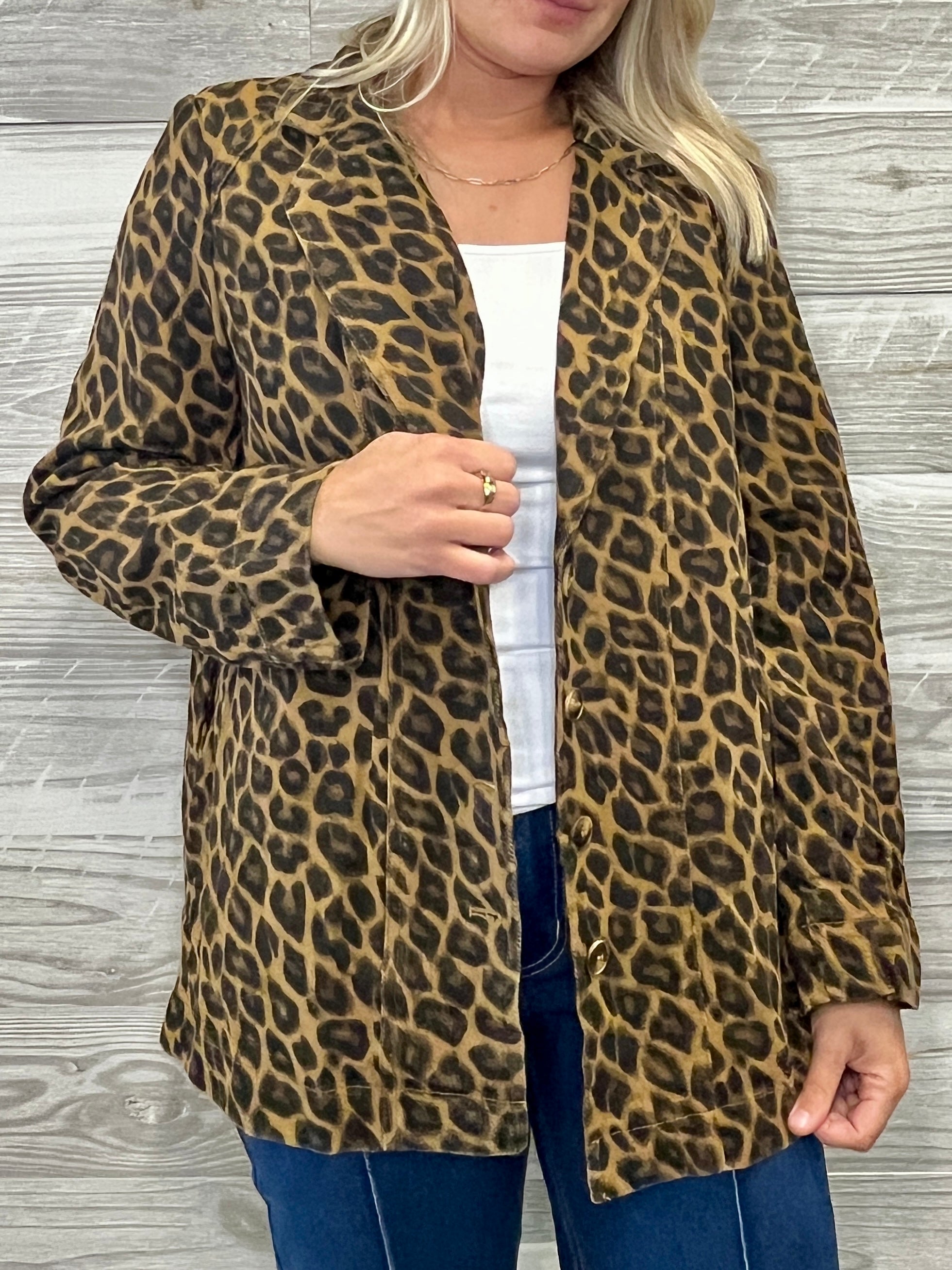 Ronnie Leopard Coat