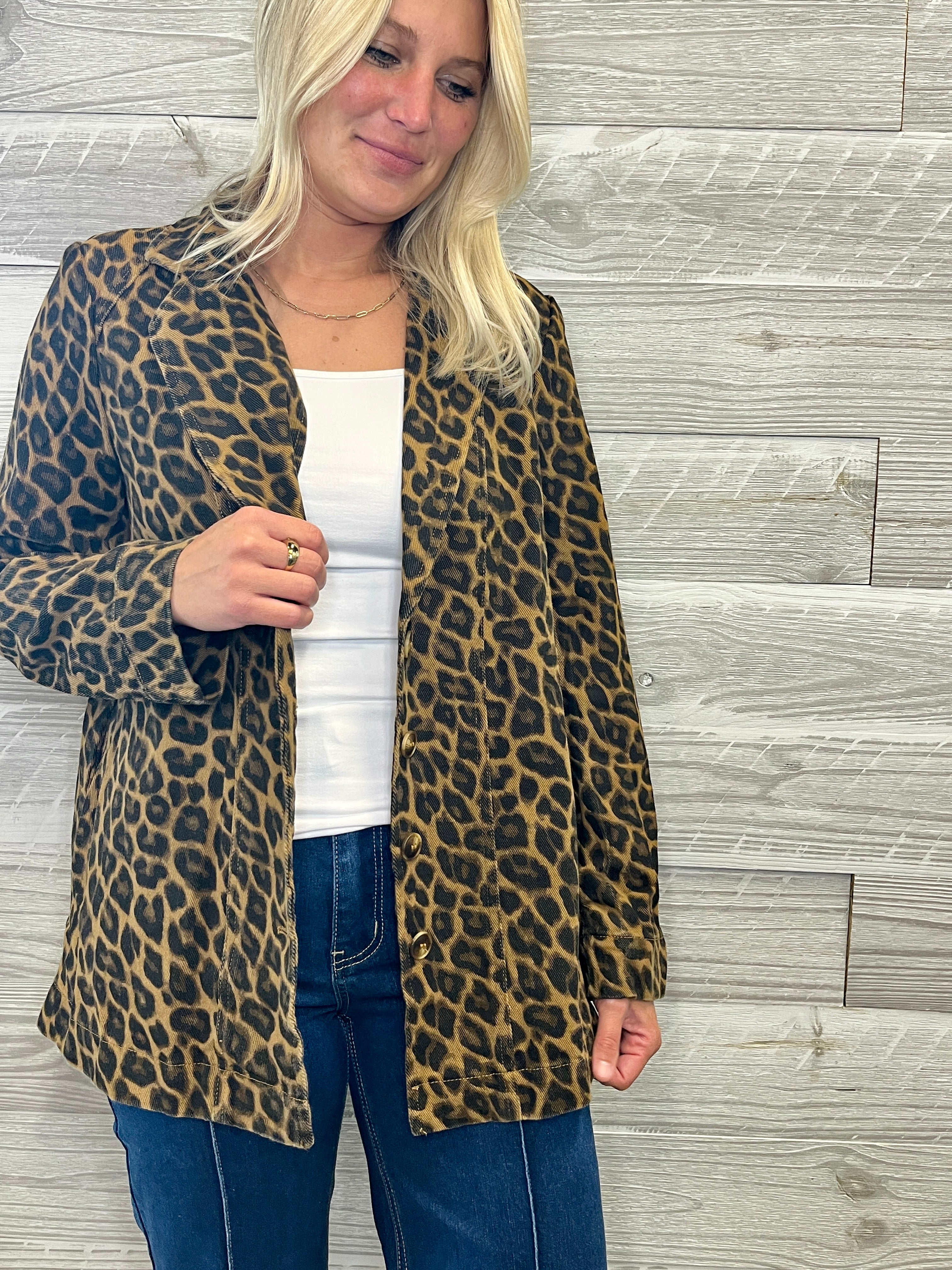 Ronnie Leopard Coat