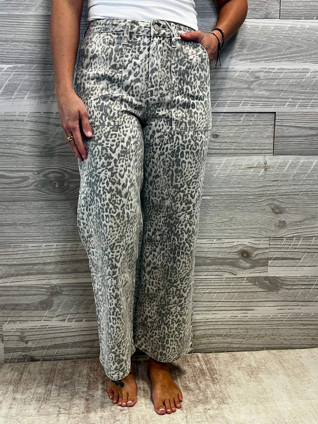 Vervet Oli Leopard Denim