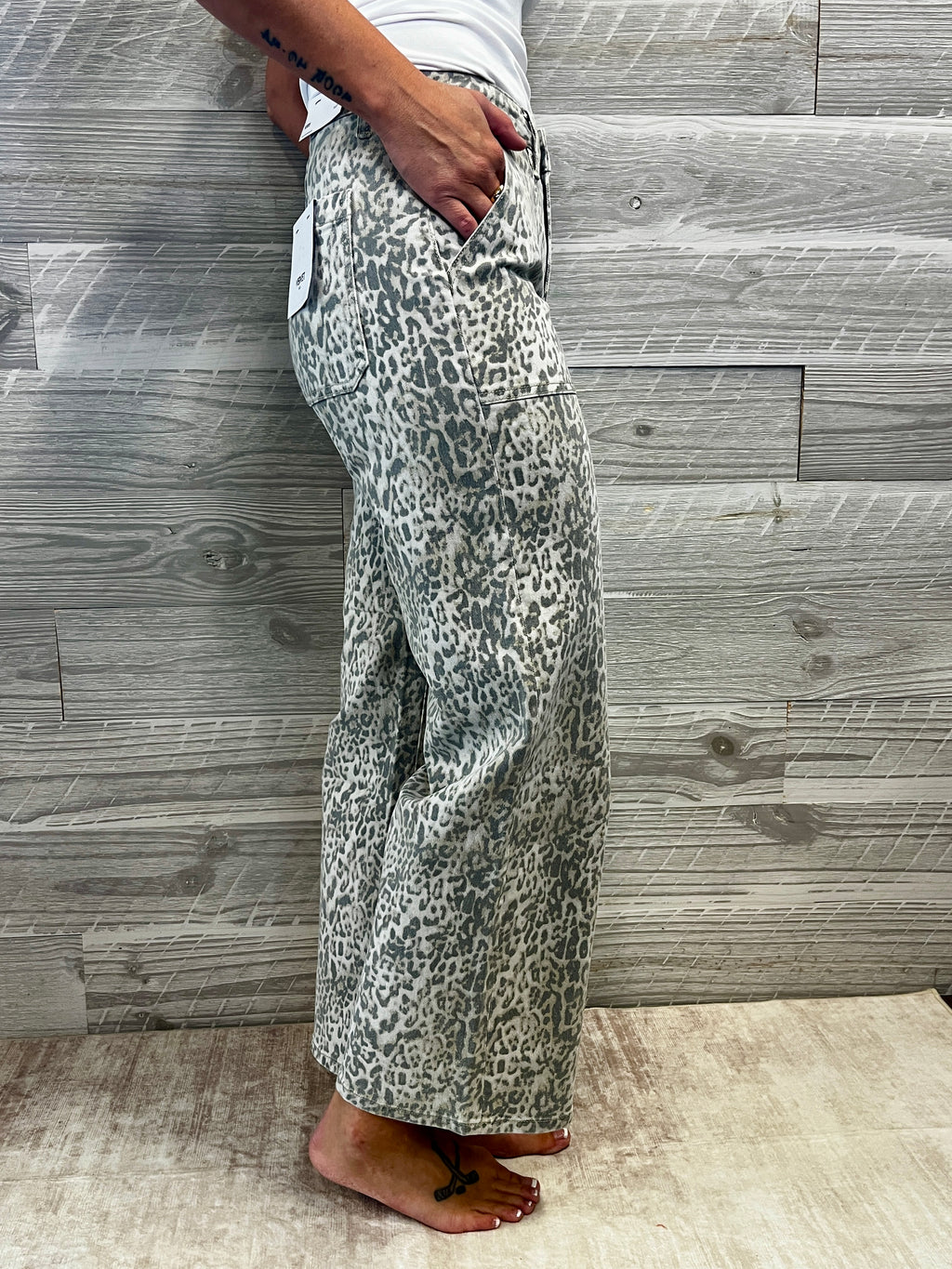 Vervet Oli Leopard Denim