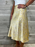 Sky Satin Skirt