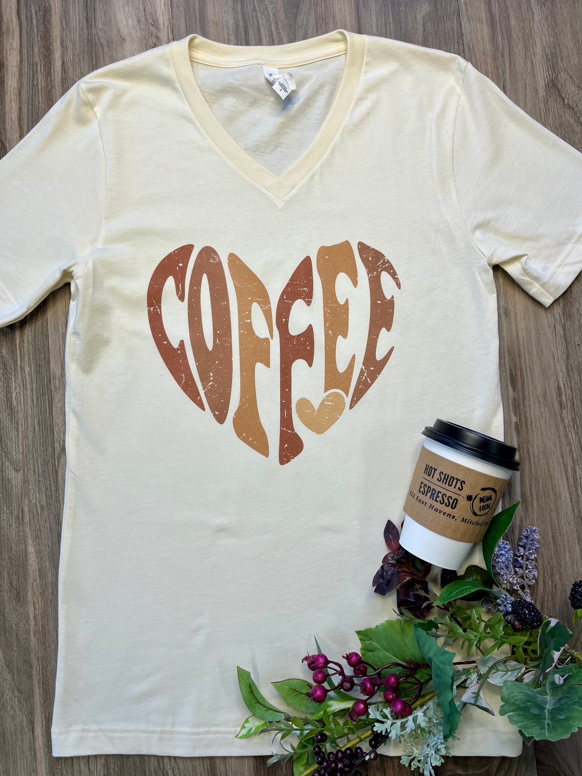 Coffee Heart Graphic Tee