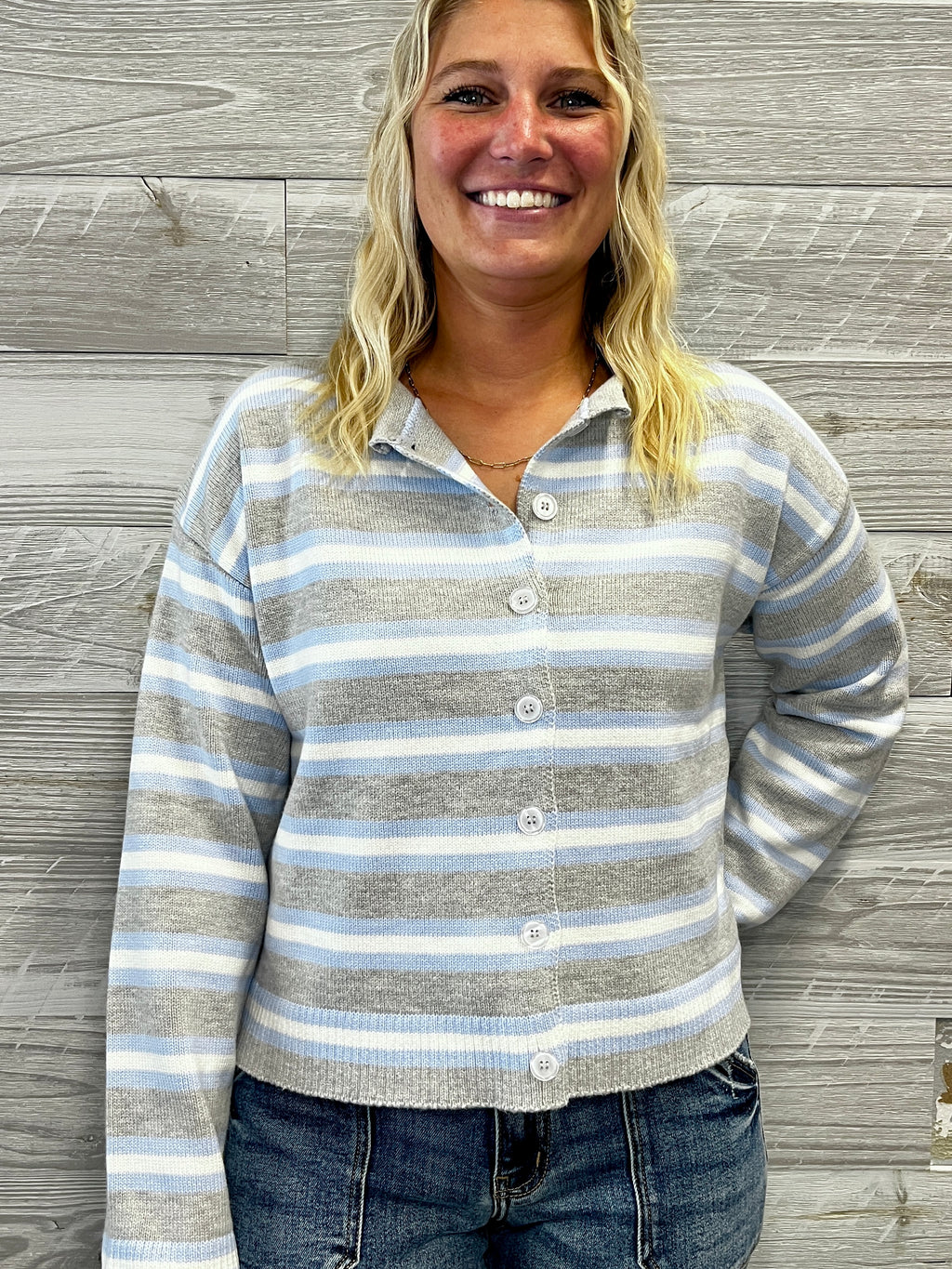 Winnie Stripe Cardigan