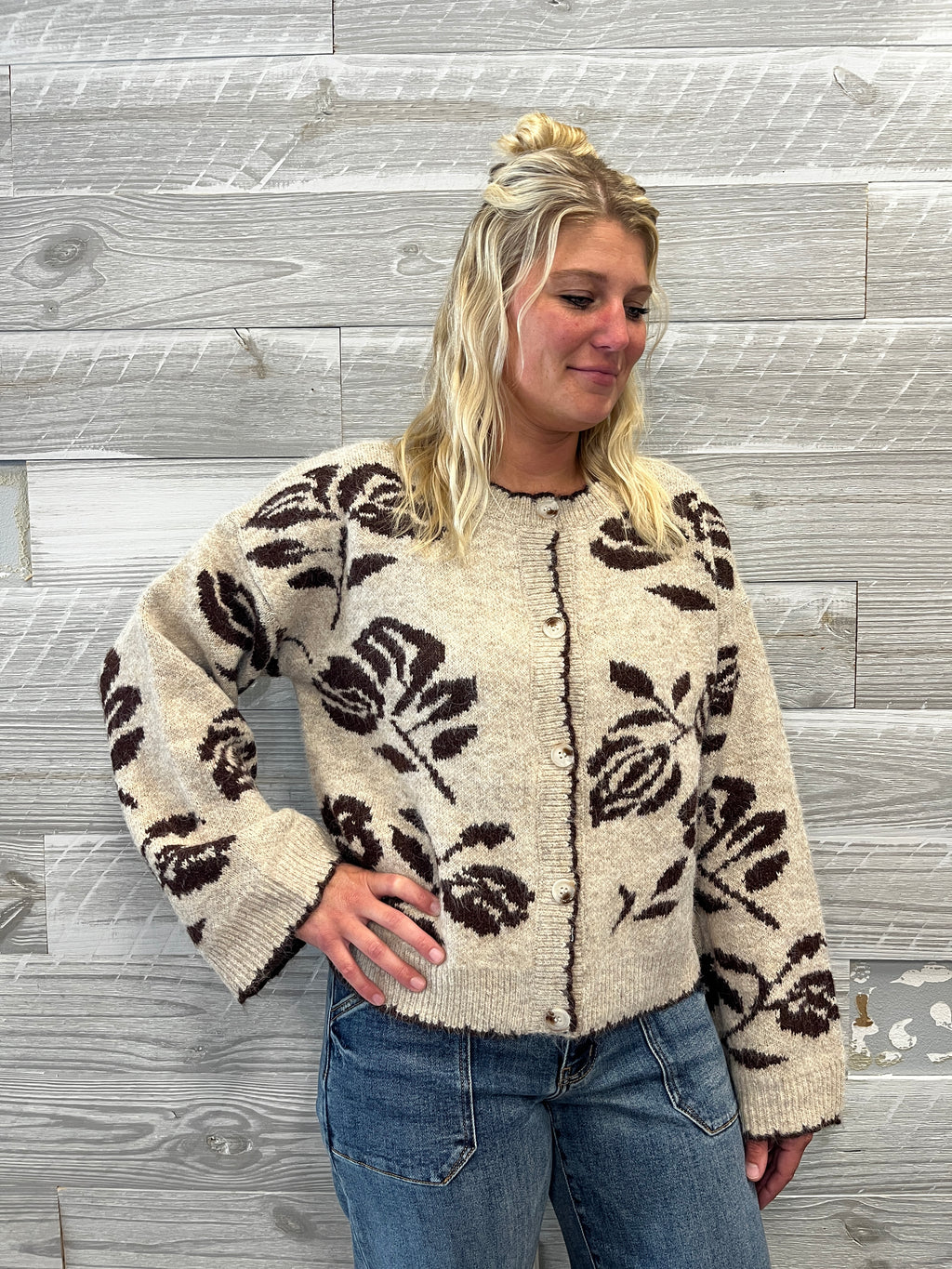 Cami Floral Cardigan