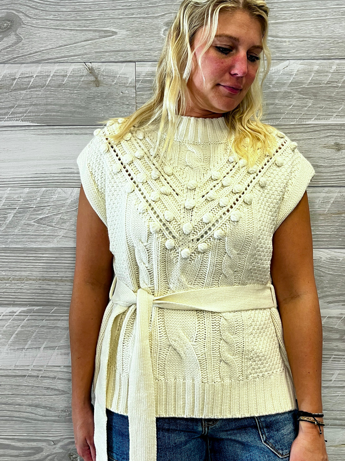 Tabitha Mock Neck Vest