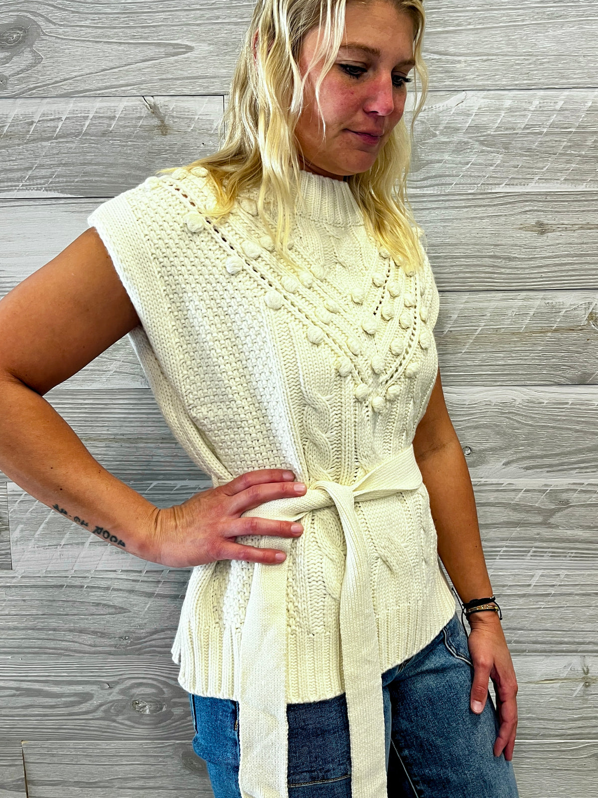 Tabitha Mock Neck Vest