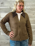 Tawny Zip Up Sweater