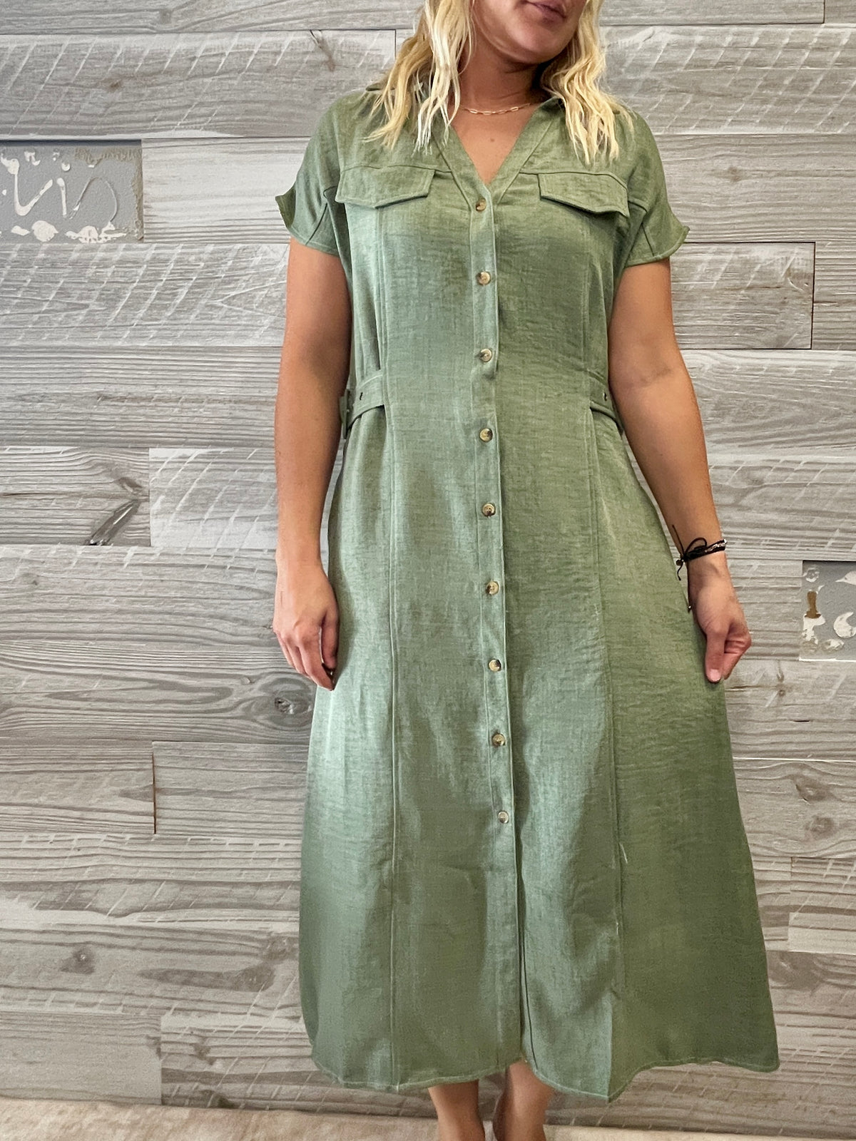 Willow Olive Dress