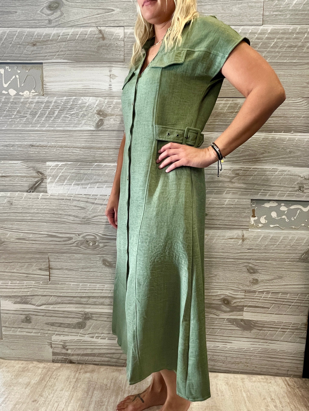 Willow Olive Dress