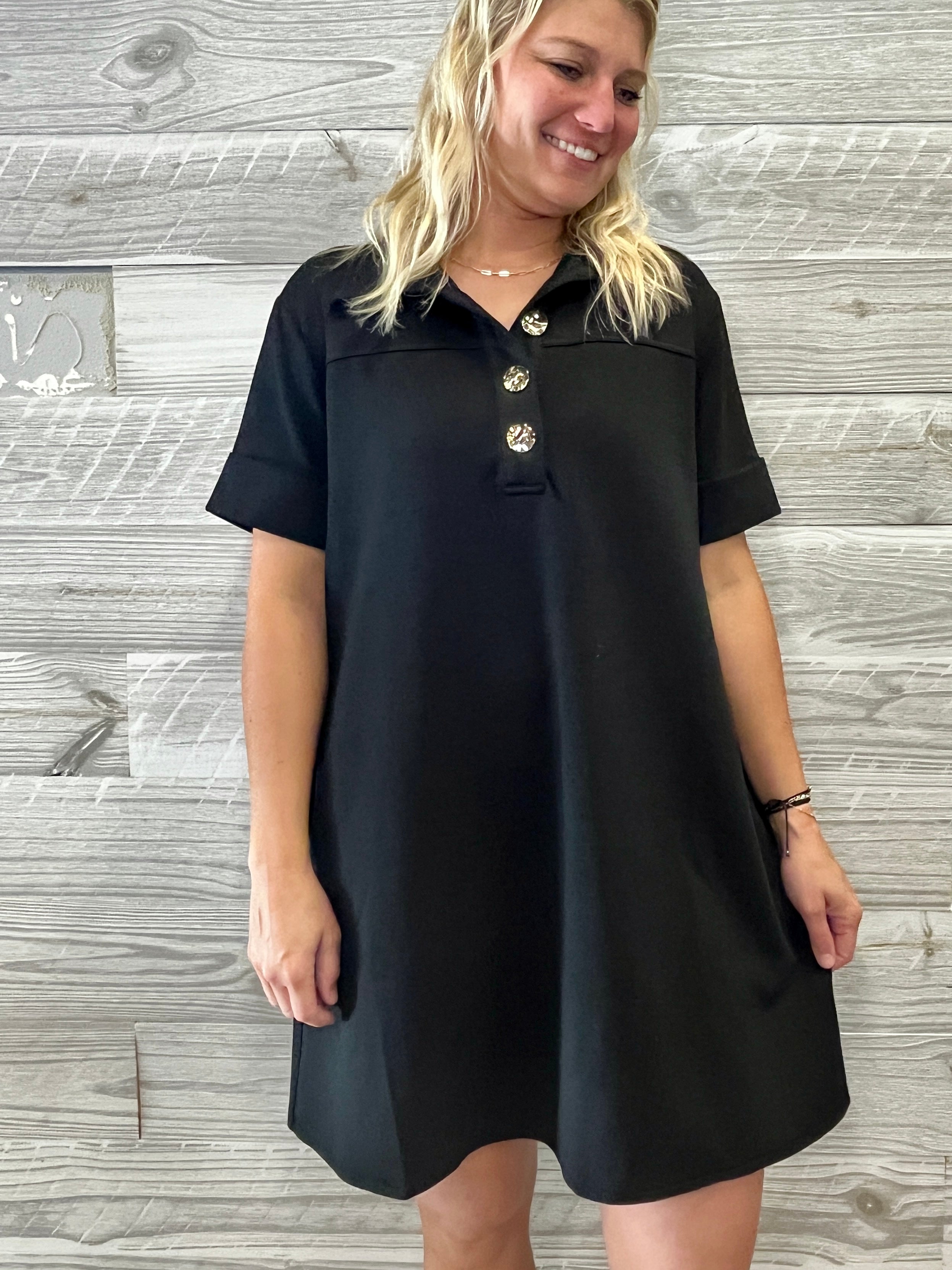 Nia Black Dress