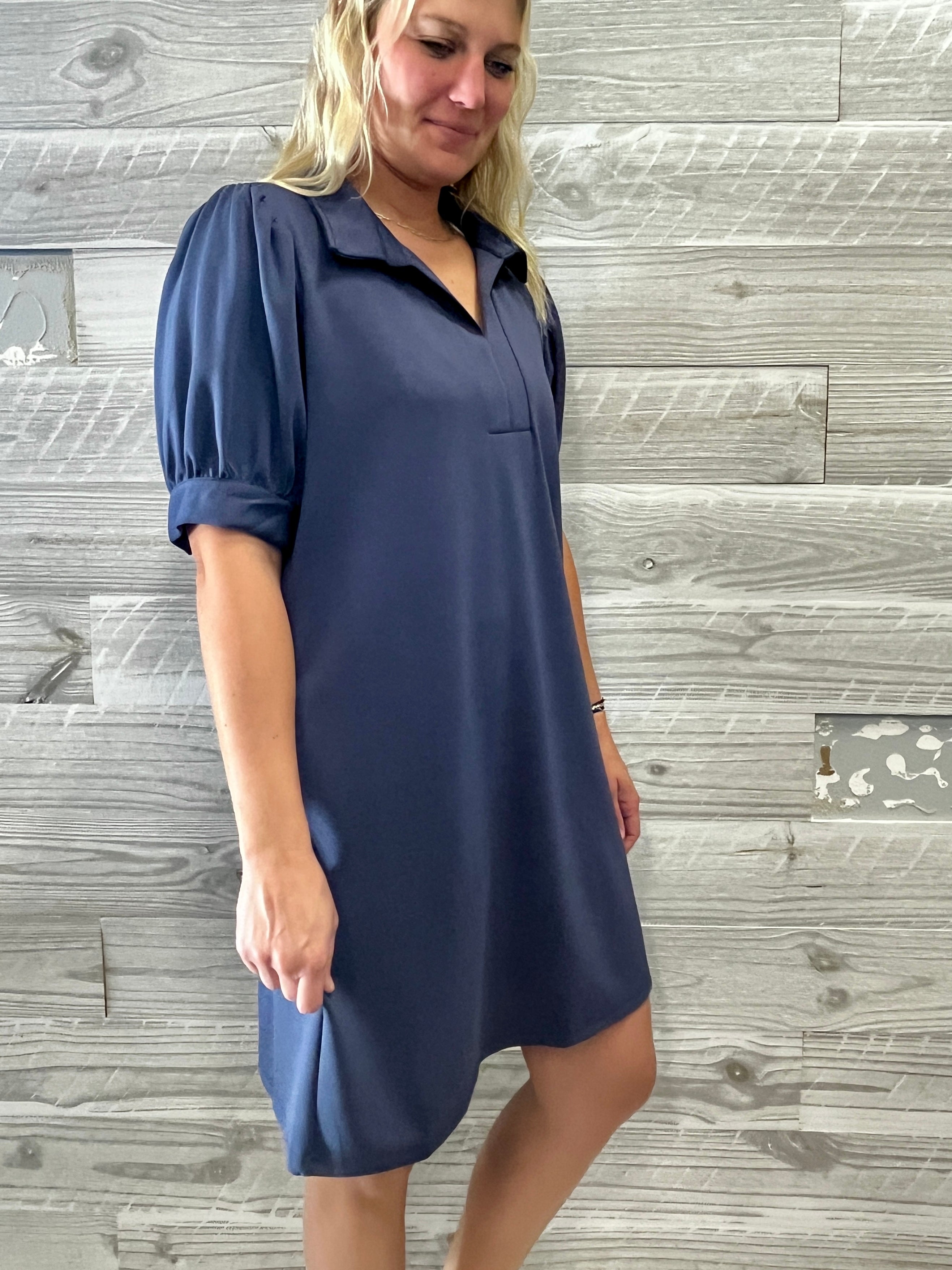 Michaela Navy Dress