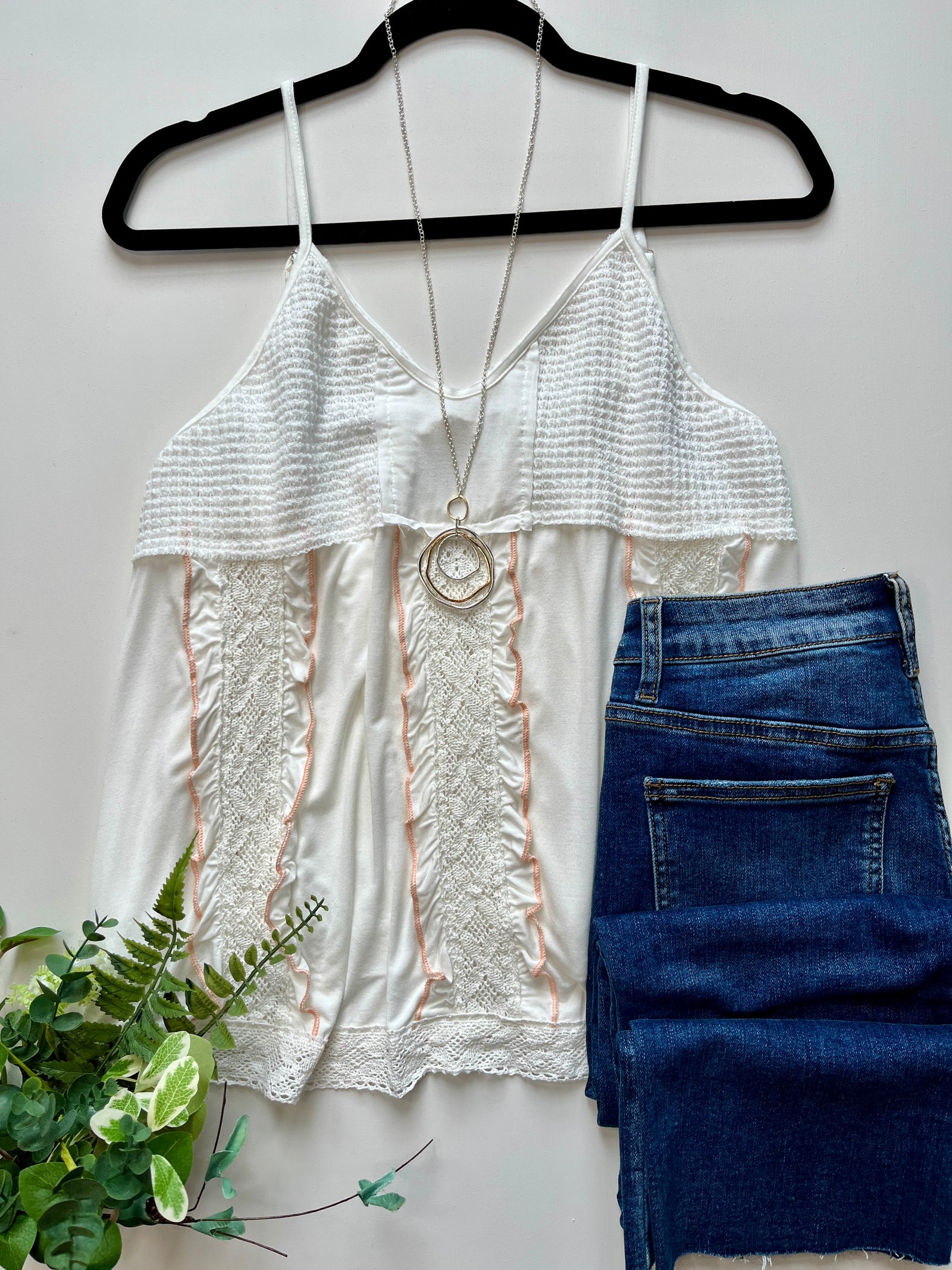 Penny White Tank Top