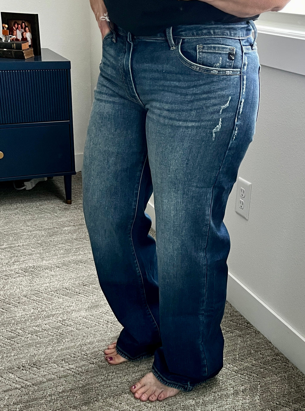 Crater Mid Rise Denim