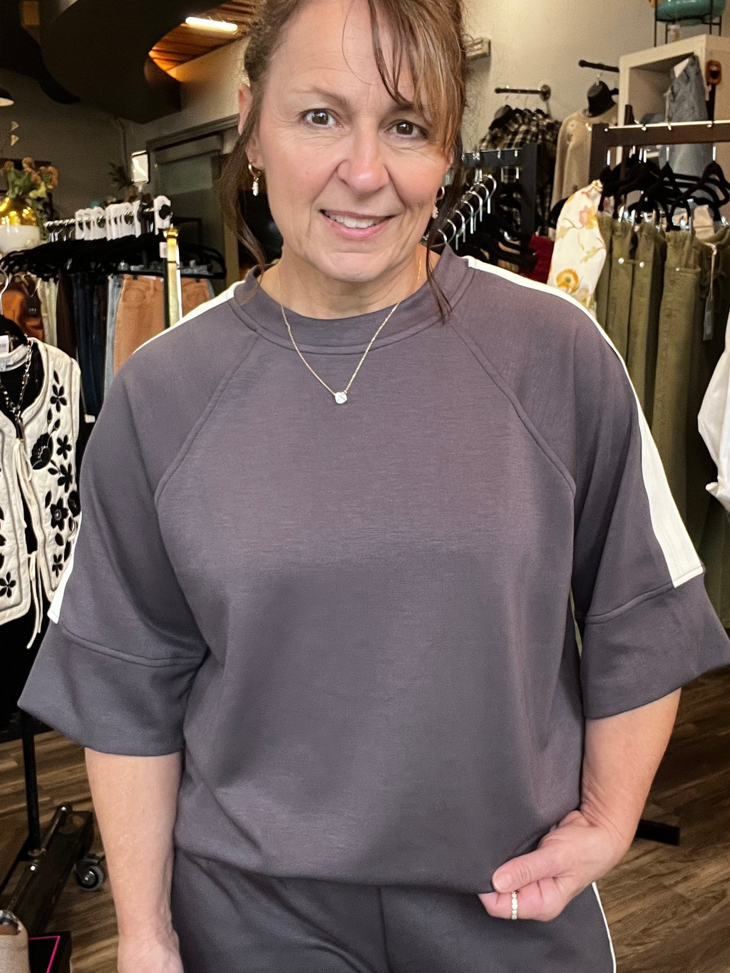 Langley Stripe Top