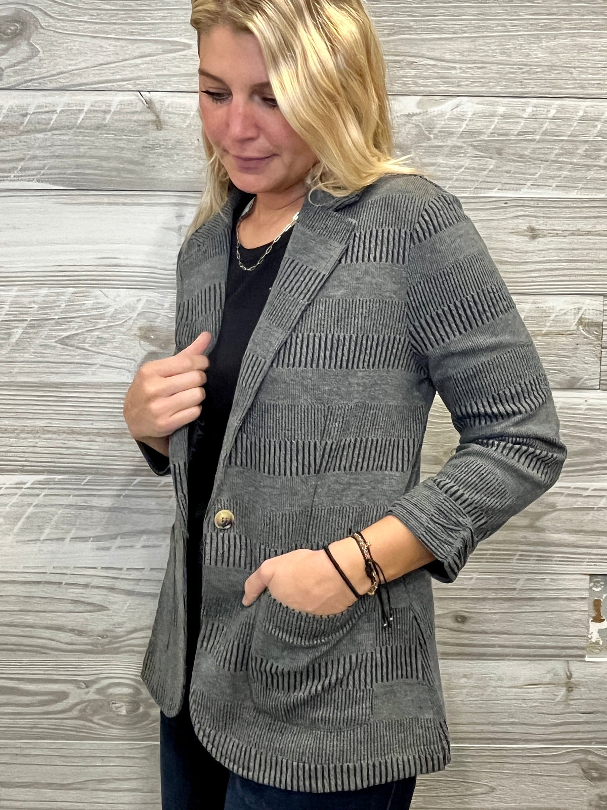 Casey Textured Blazer