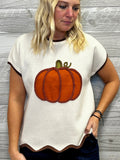 Pumpkin Sweater Top