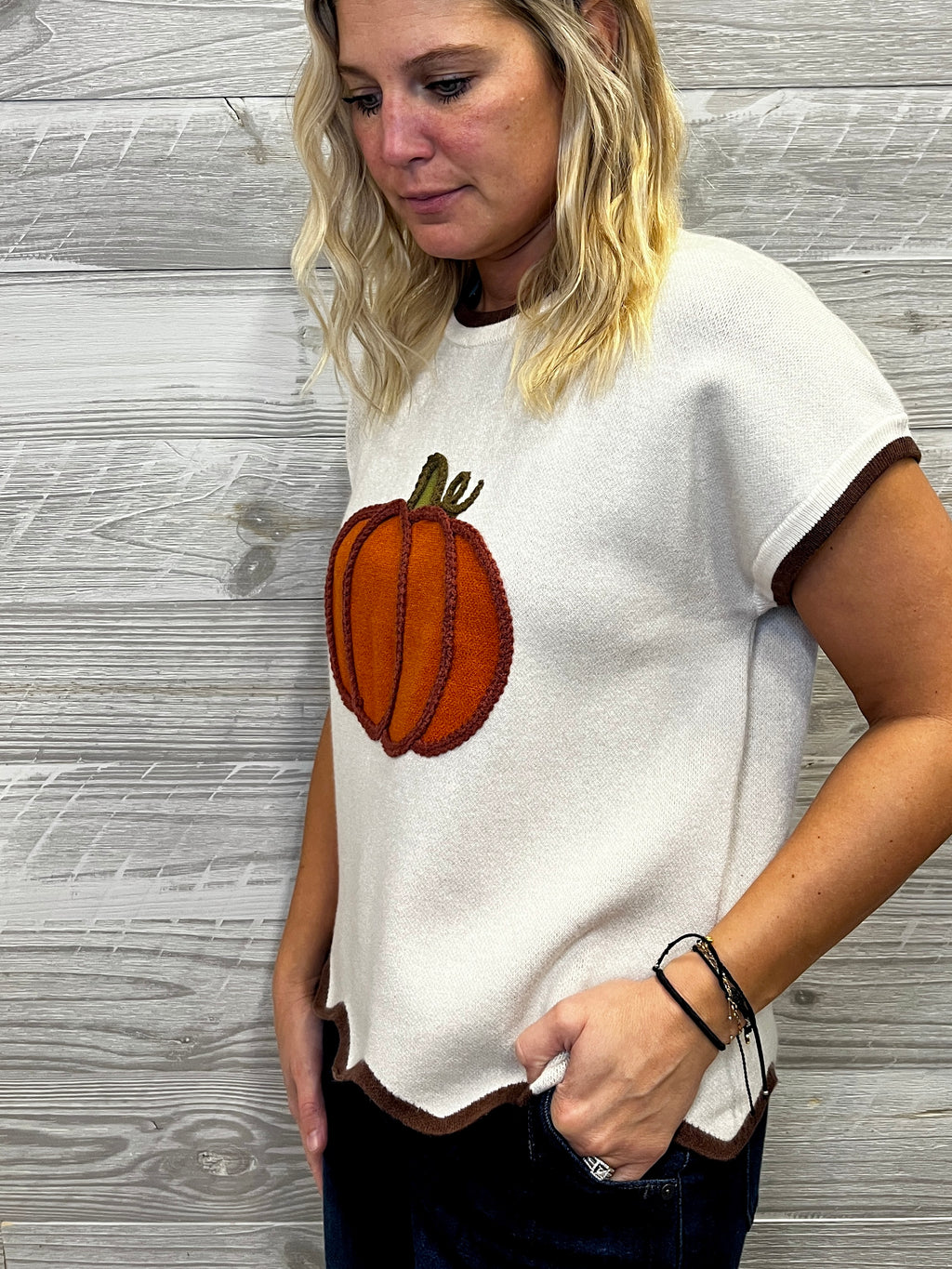 Pumpkin Sweater Top