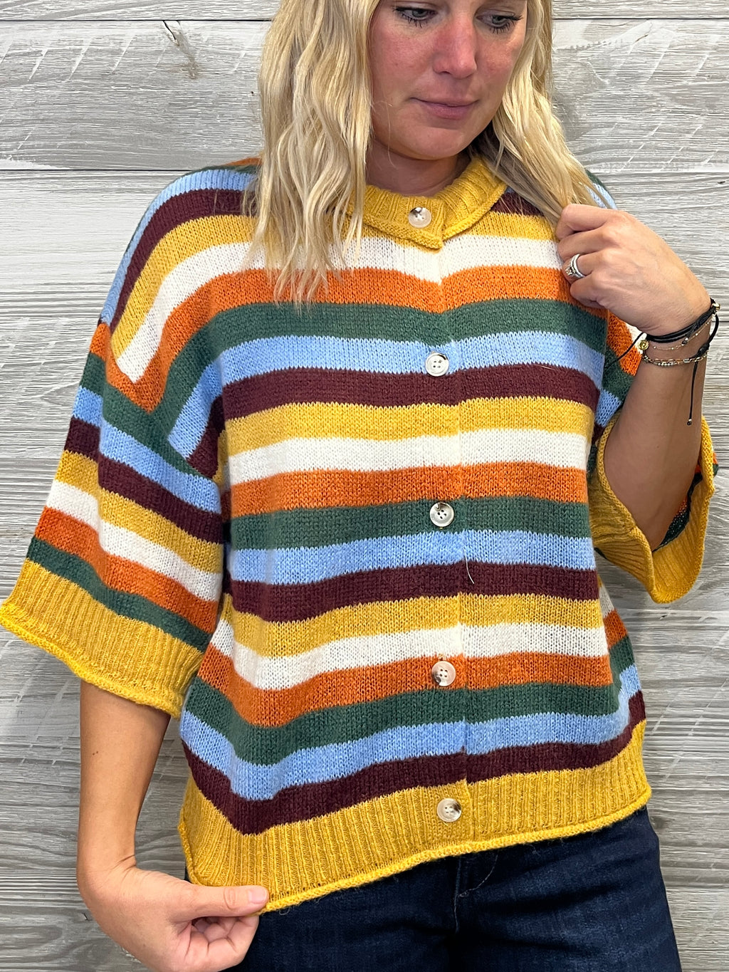 Fiona Stripe Cardigan