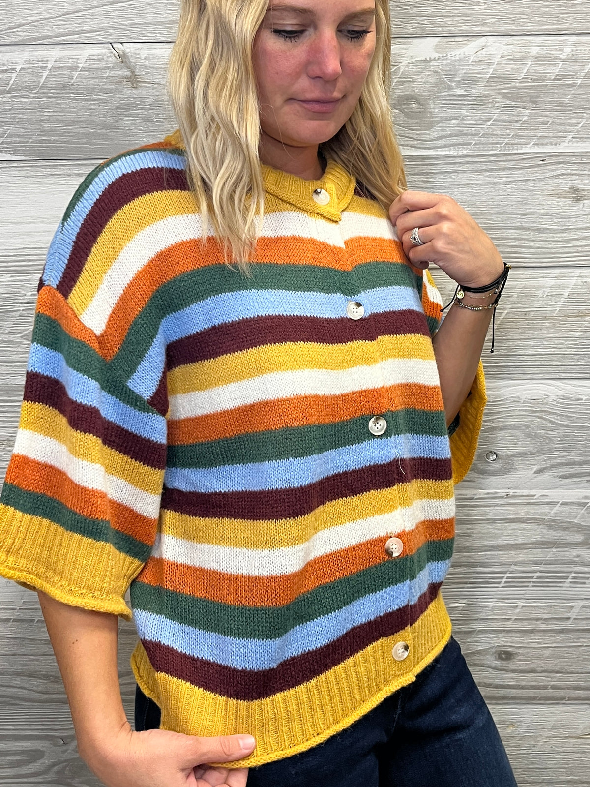 Fiona Stripe Cardigan