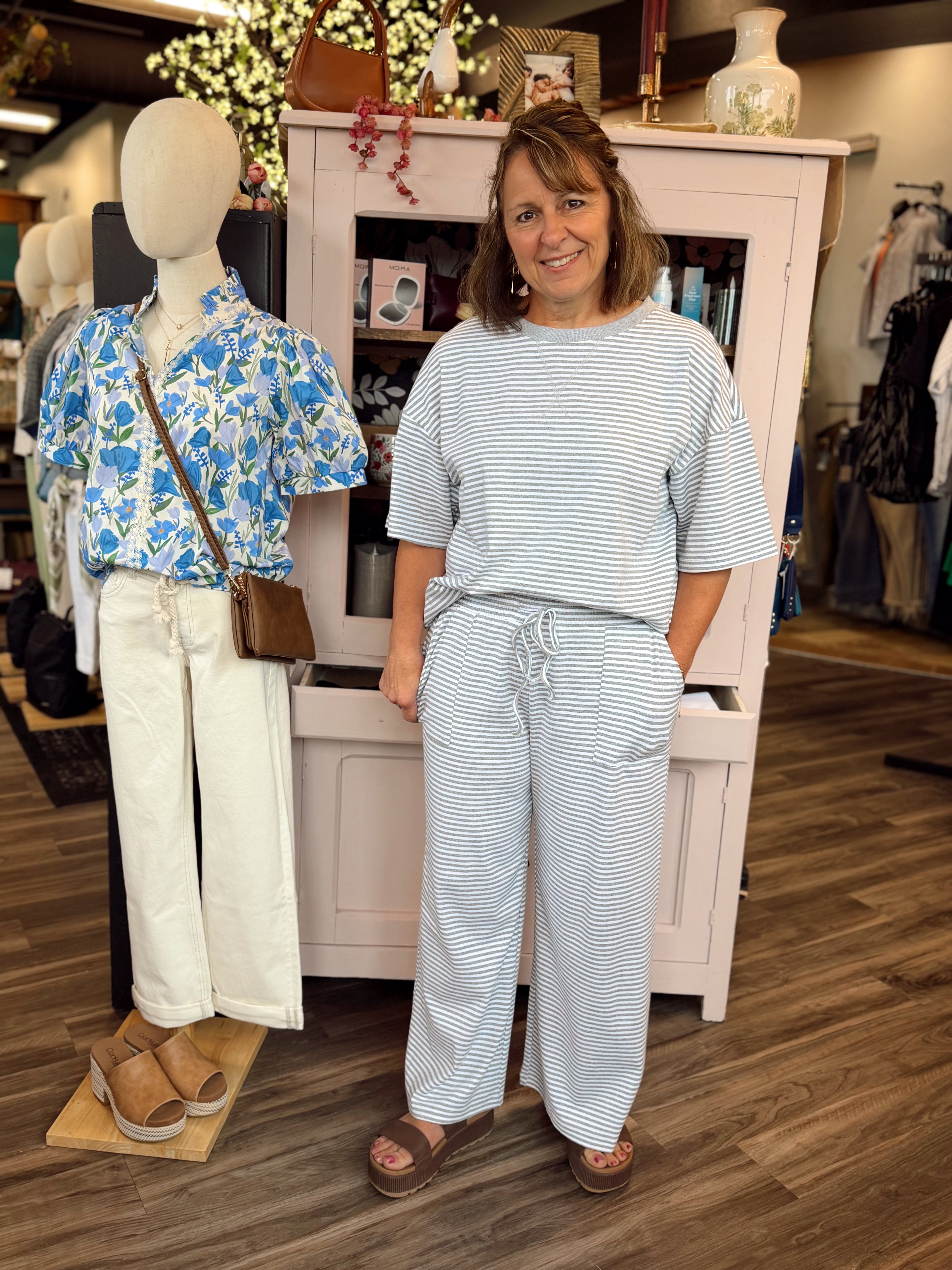 Kourtney Striped Set