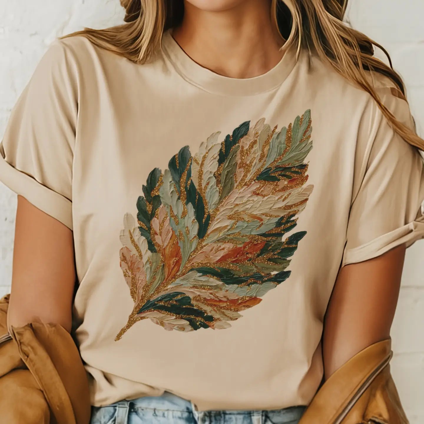 Fall Watercolor Leaf Tee