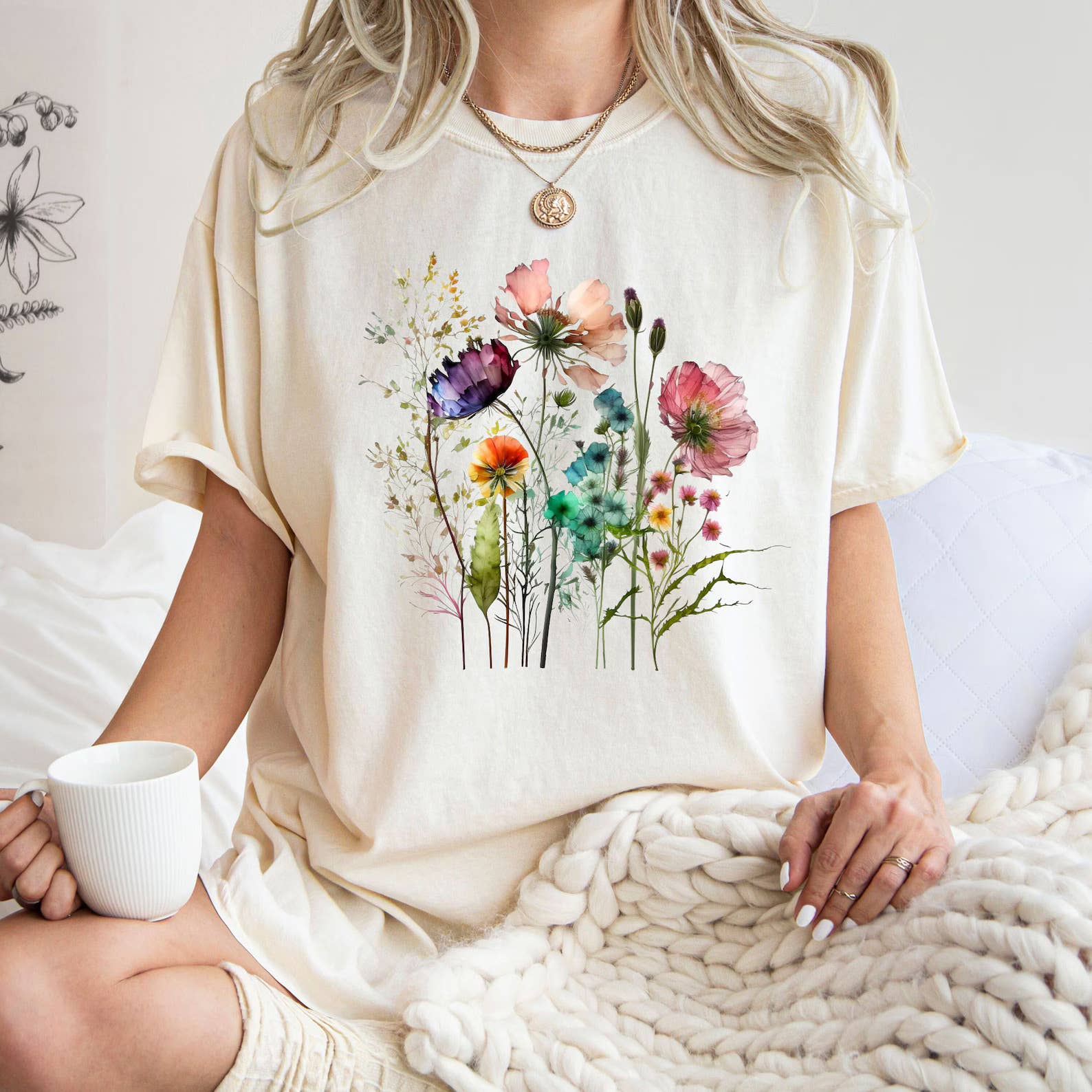 Flower Bouquet Graphic Tee