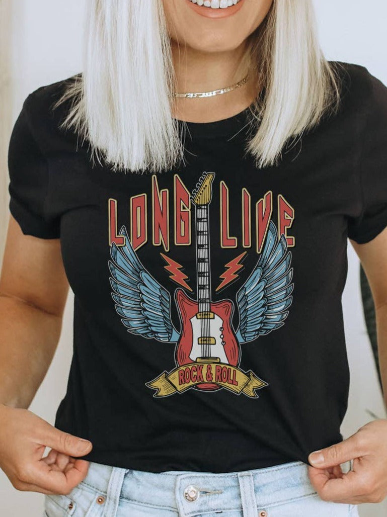 Long Live Rock & Roll Graphic Tee
